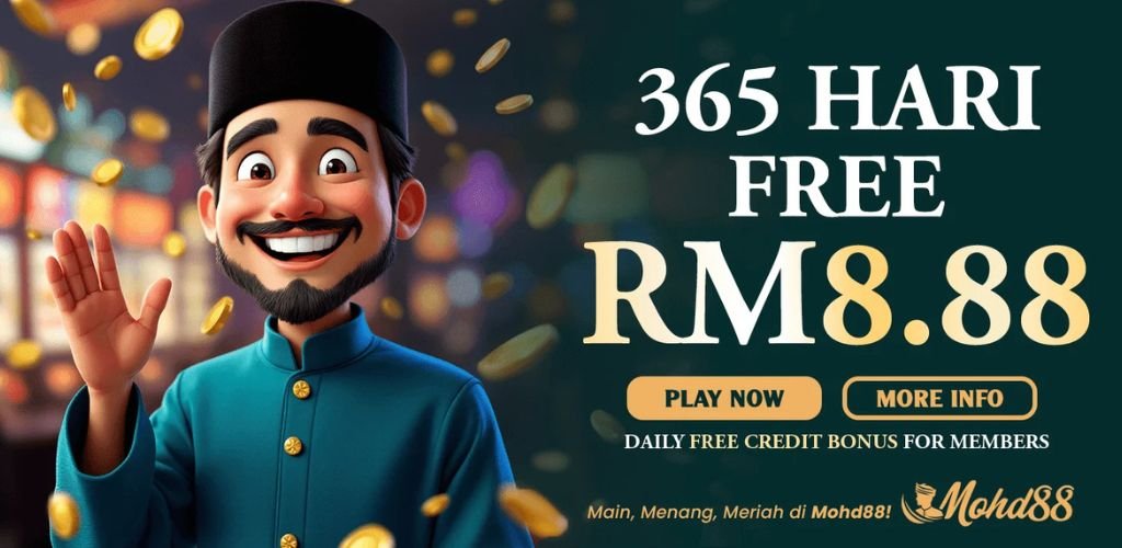 Mohd88 Free Credit 365 Hari RM8.88