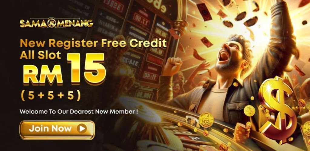 SamaMenang New Register Free Credit RM15