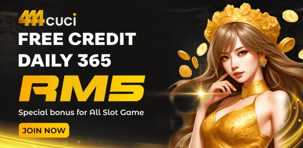 444Cuci Daily Free Credit 365 Hari RM5